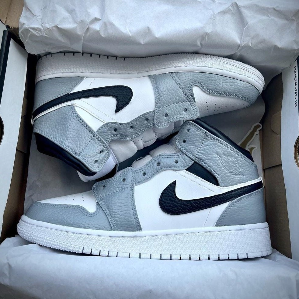 Grey Black Custom Air Jordan 1