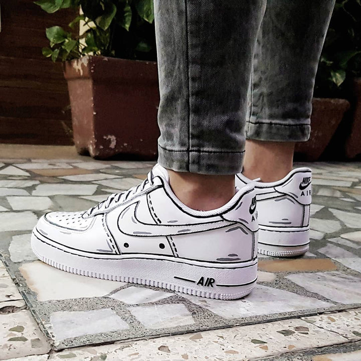 Black Line Custom Air Force 1