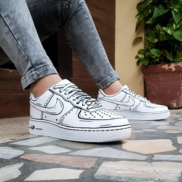 Black Line Custom Air Force 1