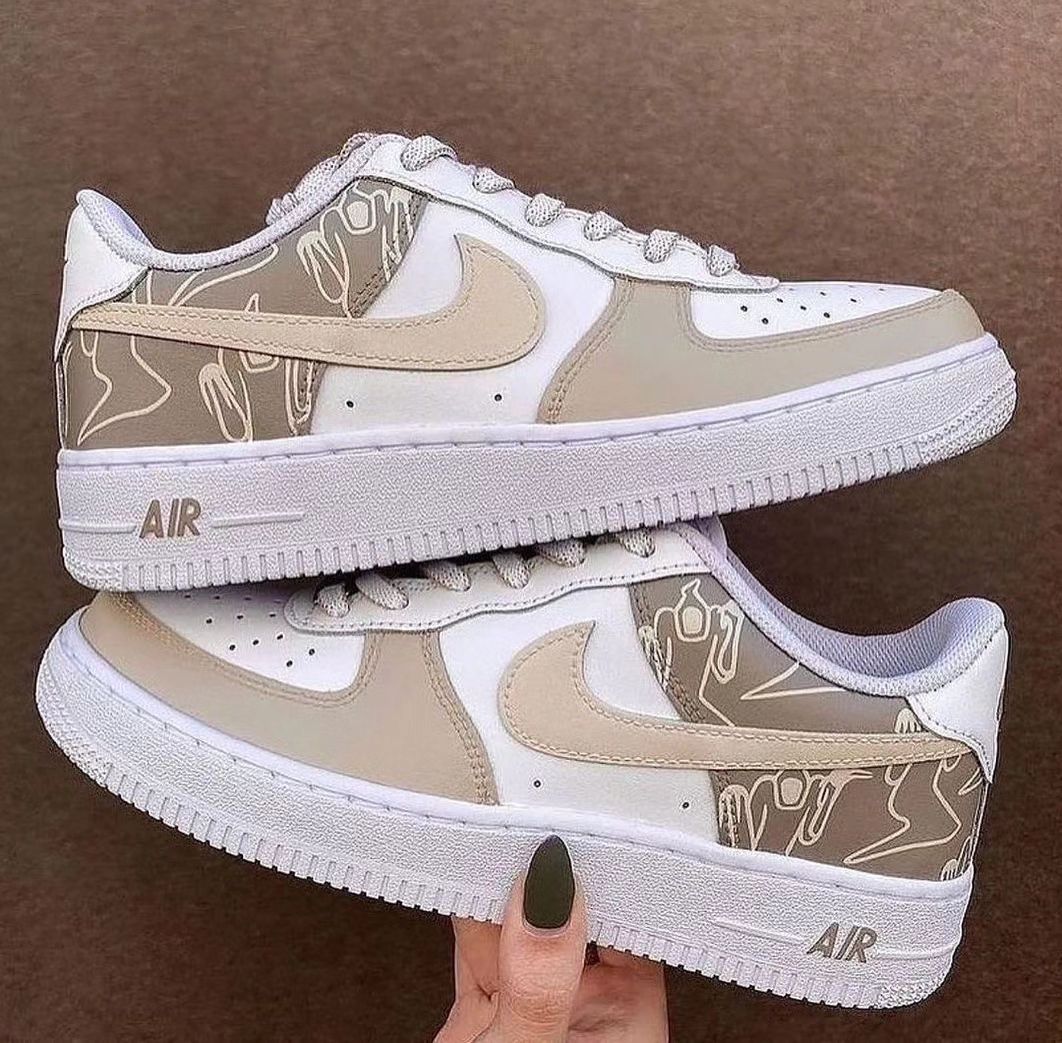 Brown Pattern Custom Air Force 1