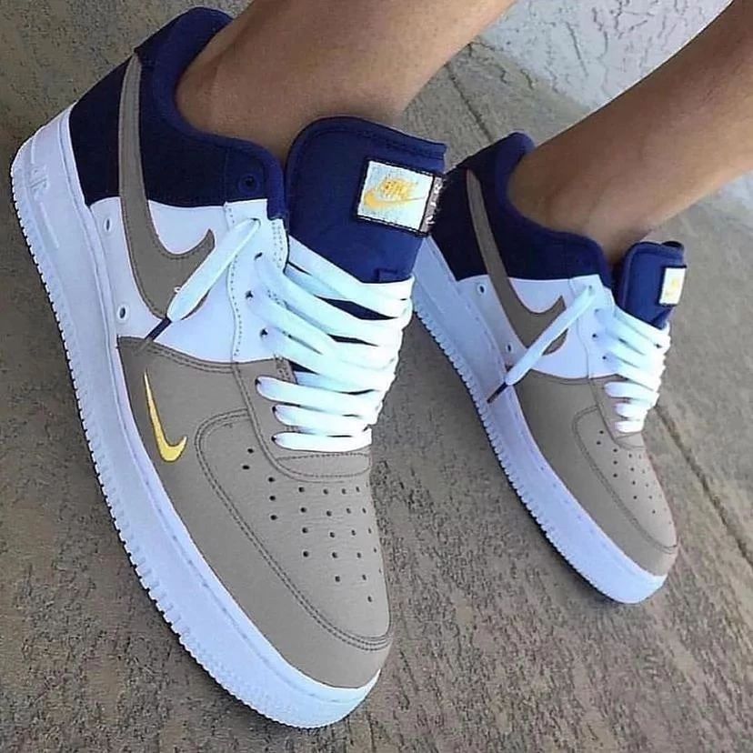 Brown Blue Block Custom Air Force 1