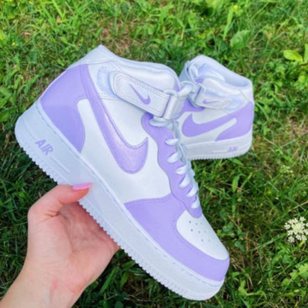 Purple Mid Custom Air Force 1