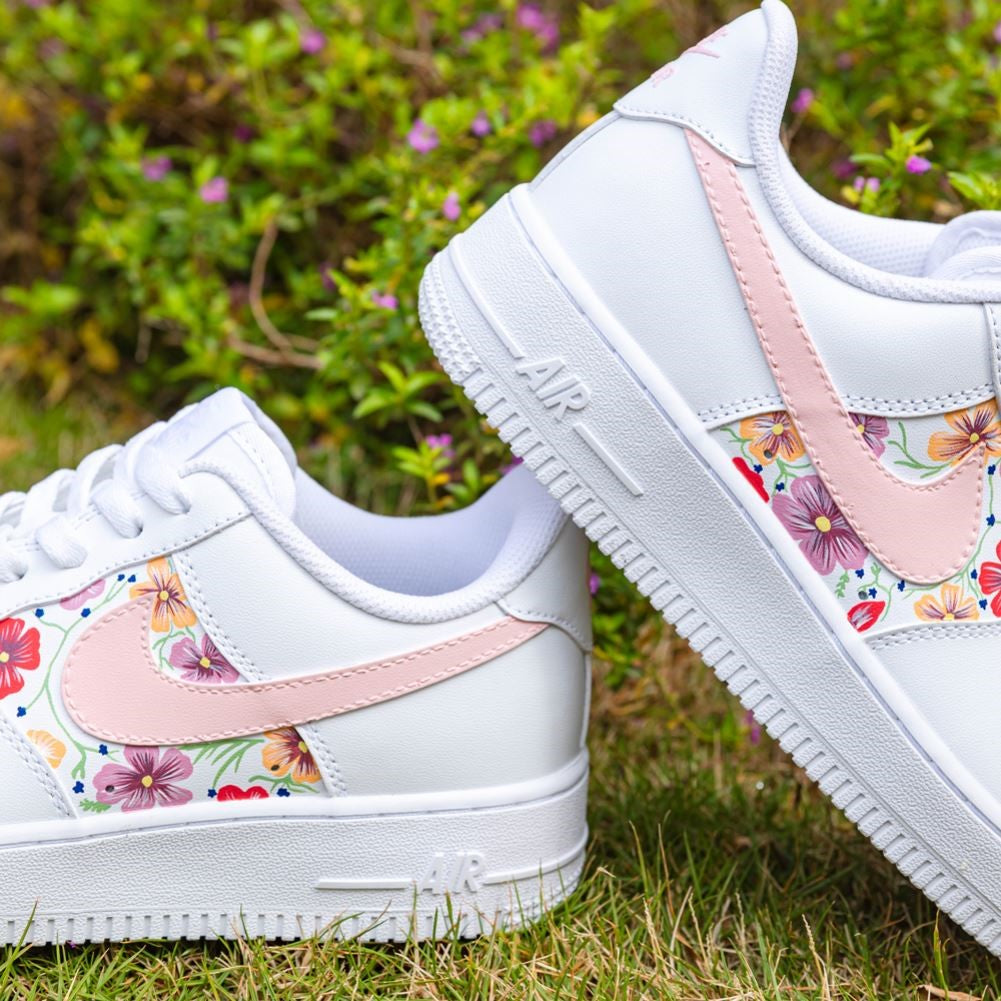 Flowers Pink Custom Air Force 1