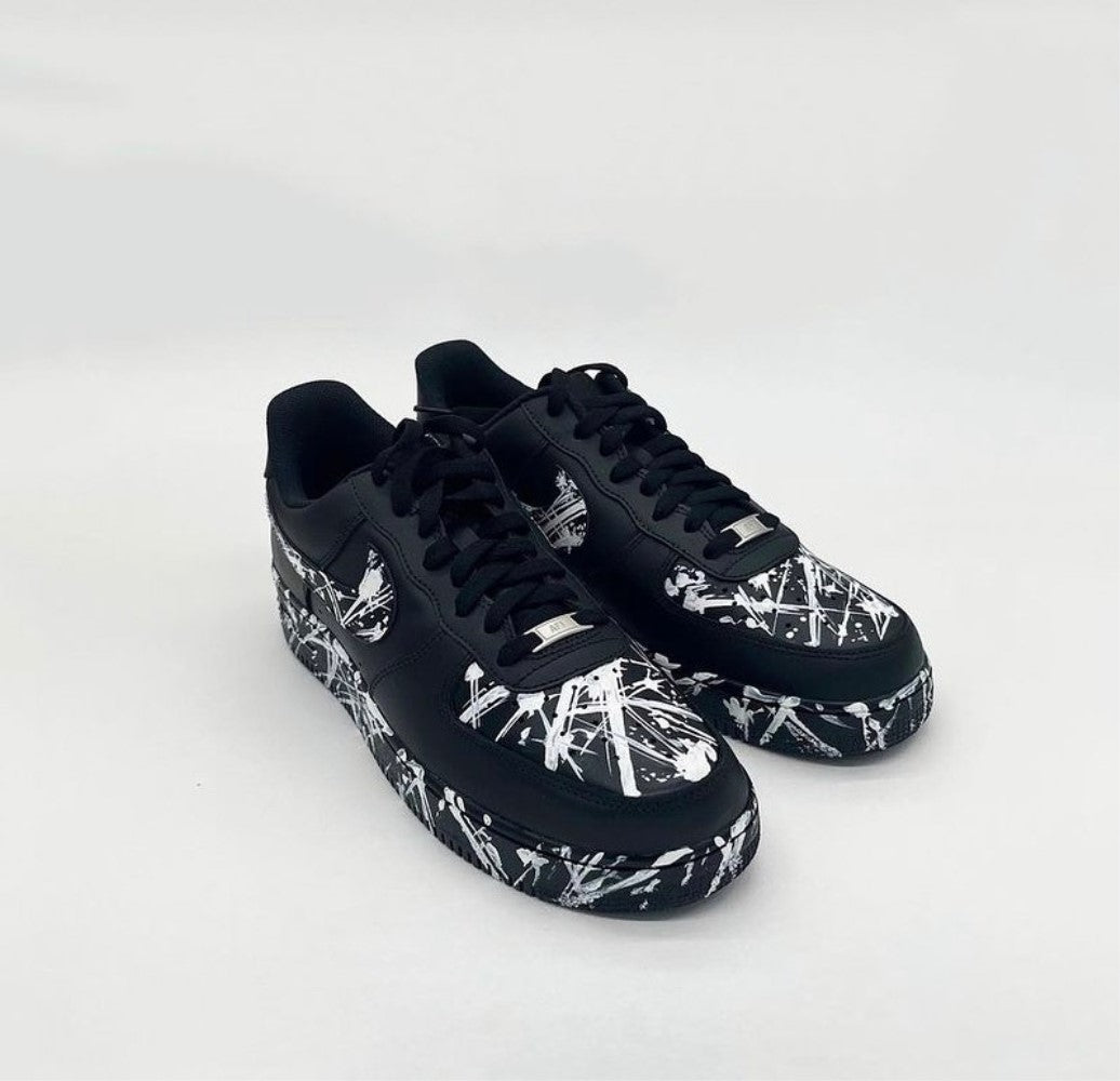 Black Splash Custom Air Force 1