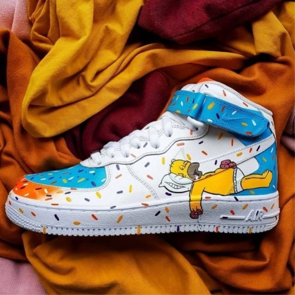 The Simpsons Custom Air Force 1 Mid