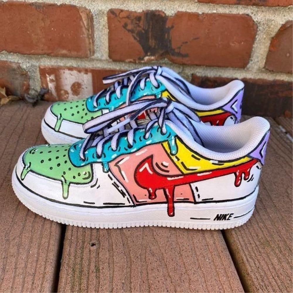 Colorful Drip Custom Air Force 1