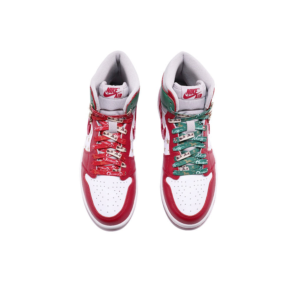 Red Green Christmas Xmas Gift Sneakers Custom Air Force 1