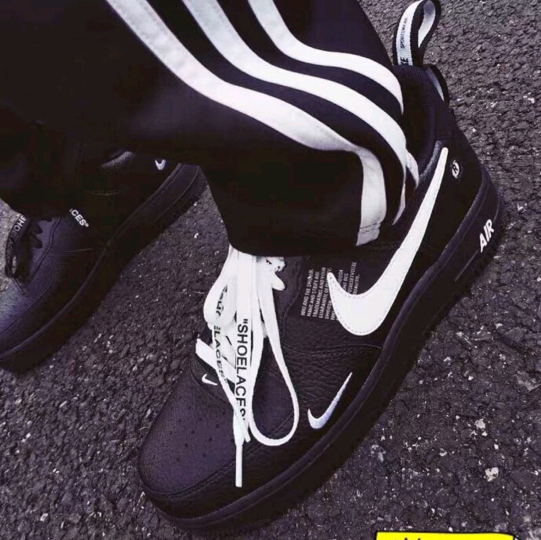 Pure Black Custom Air Force 1