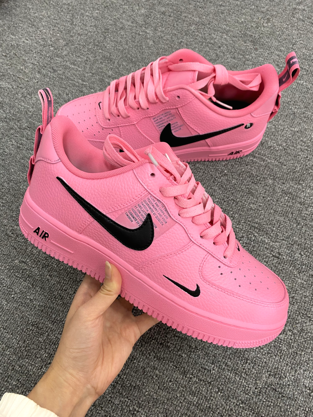 Pink Black Custom Nike Air Force 1