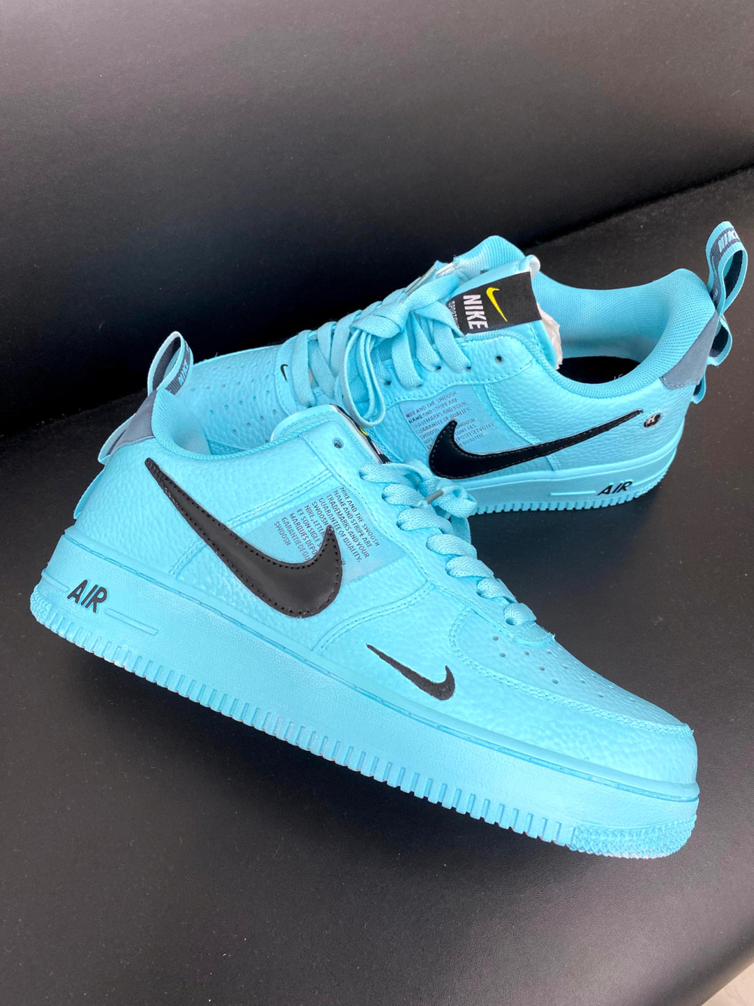 ALL Black Yellow Pink Custom Air Force 1