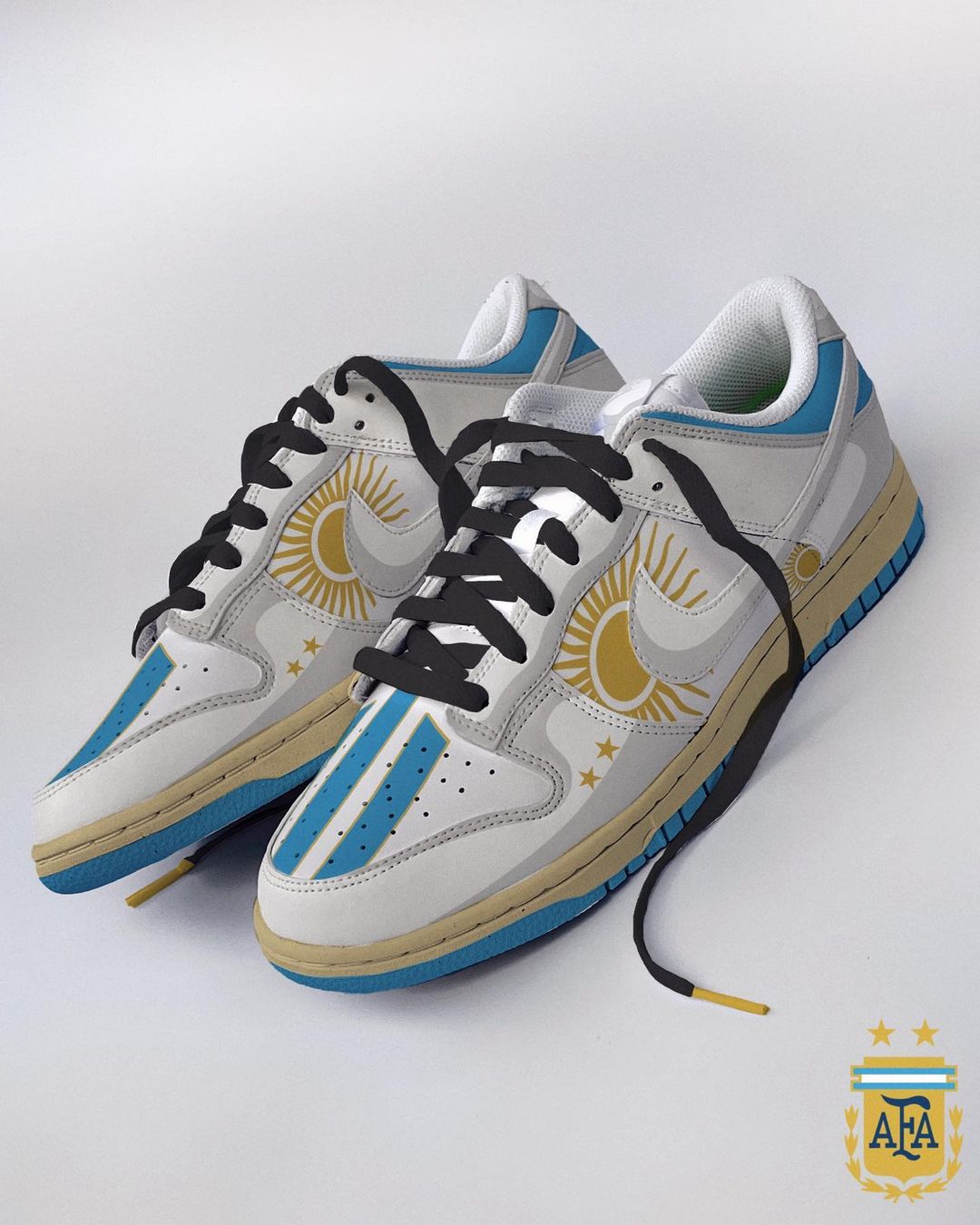 Blue Gold Green Red Custom Air Force 1