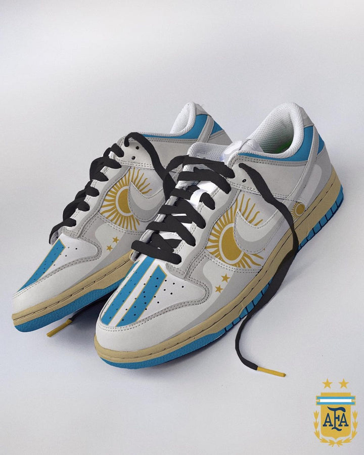 Blue Gold Green Red Custom Air Force 1