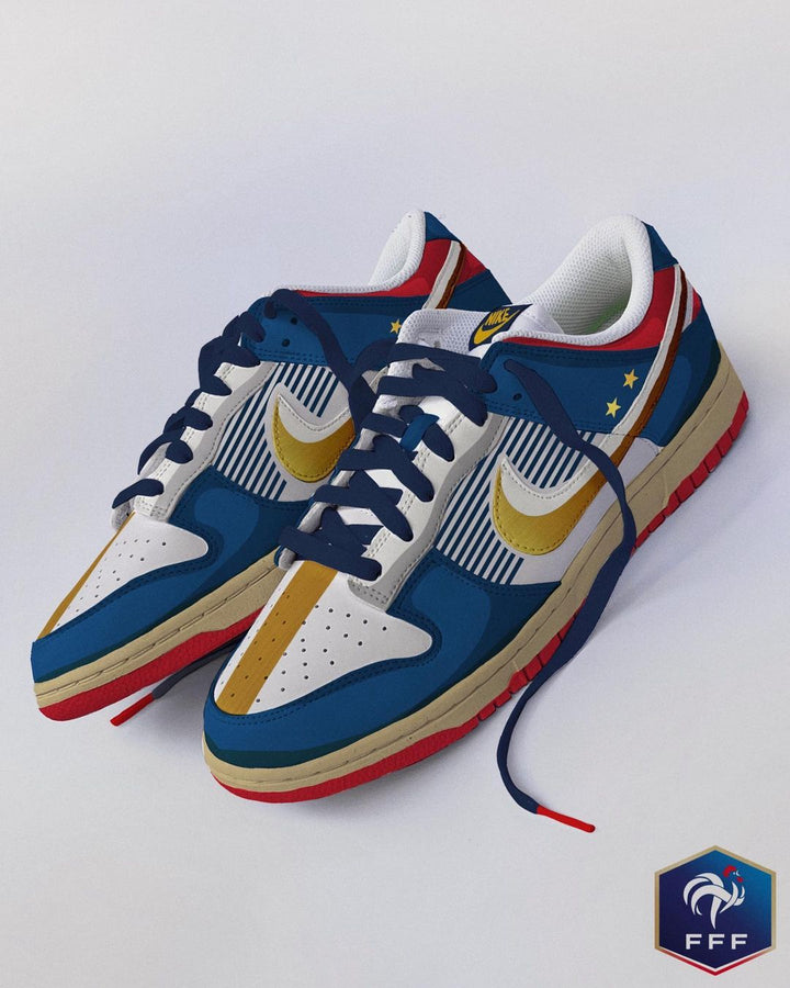 Blue Gold Green Red Custom Air Force 1