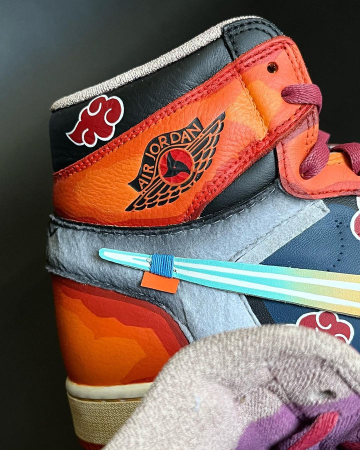 Orange Purple Blue Red Cloud Custom Air Jordan 1