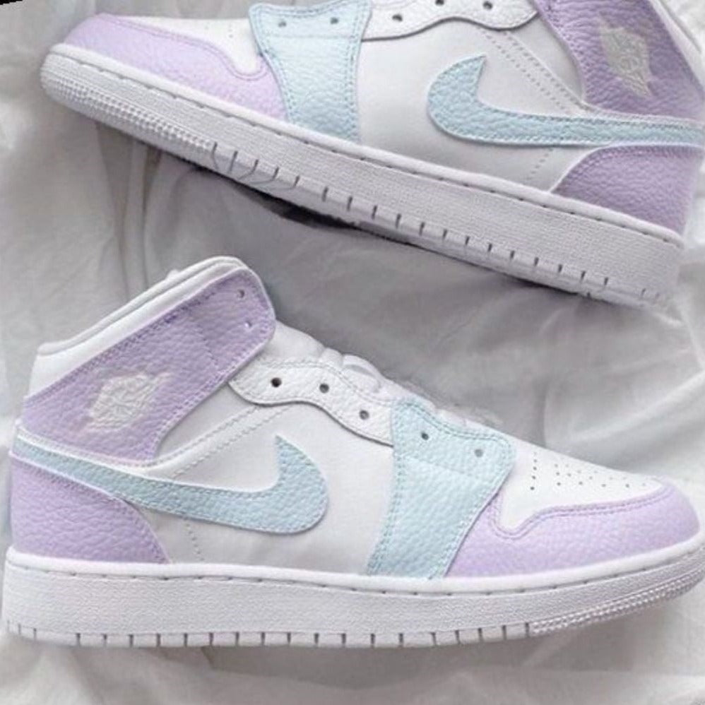 Baby Purple Blue Custom Air Jordan 1