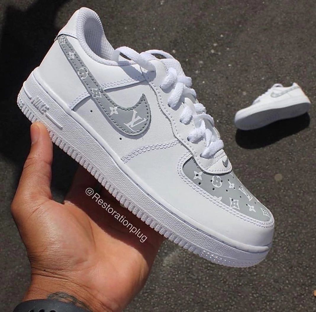 Black Purple Font Cartoon Role Custom Air Force 1