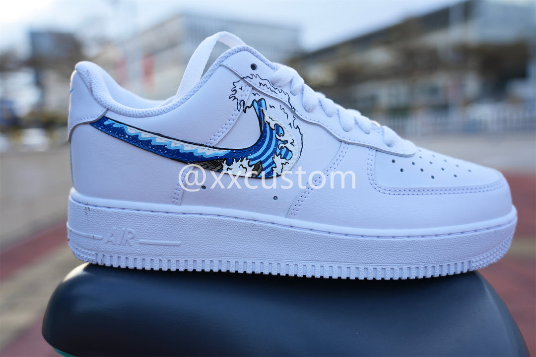 Custom Air Jordan 1 Wave Light Blue