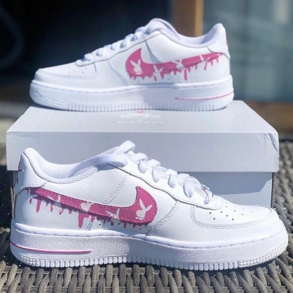 Playboy Pink Drip Custom Air Force 1