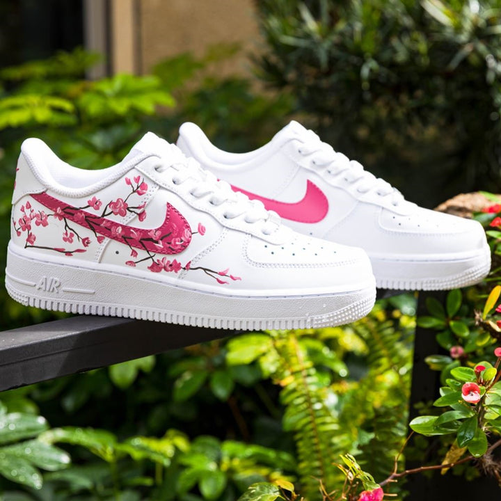 Pink Flowers Custom Air Force 1