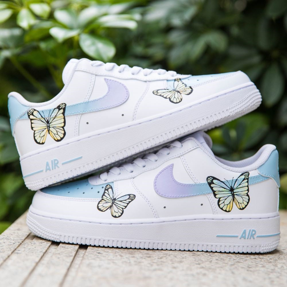 Blue Purple Butterfly Custom Air Force 1