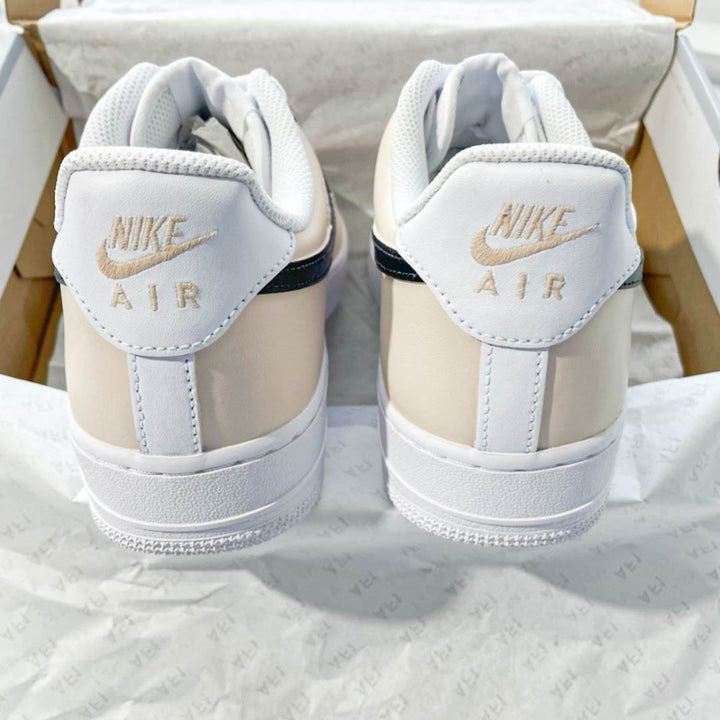 Beige Black Custom Air Force 1