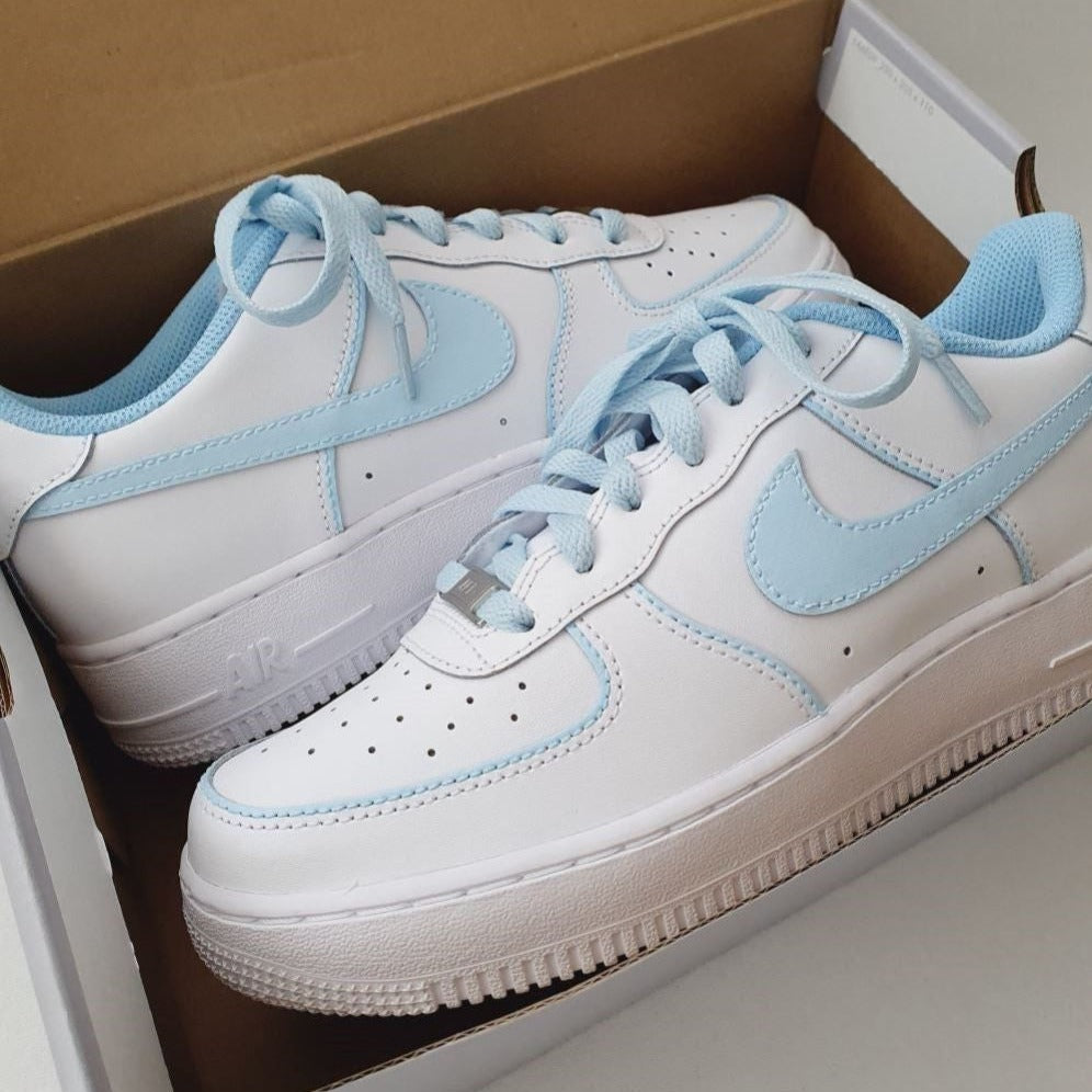 Baby Blue Smooth Custom Air Force 1