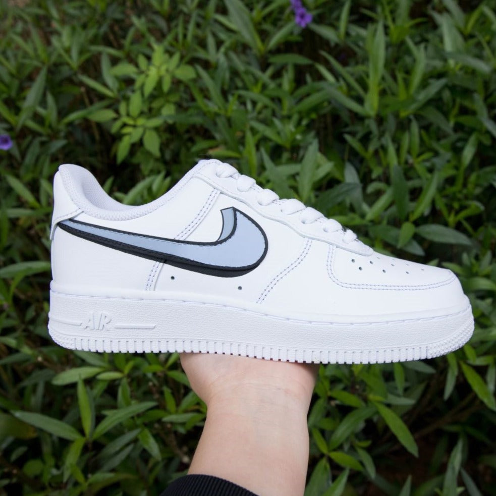 Blue Black Shadow Custom Air Force 1