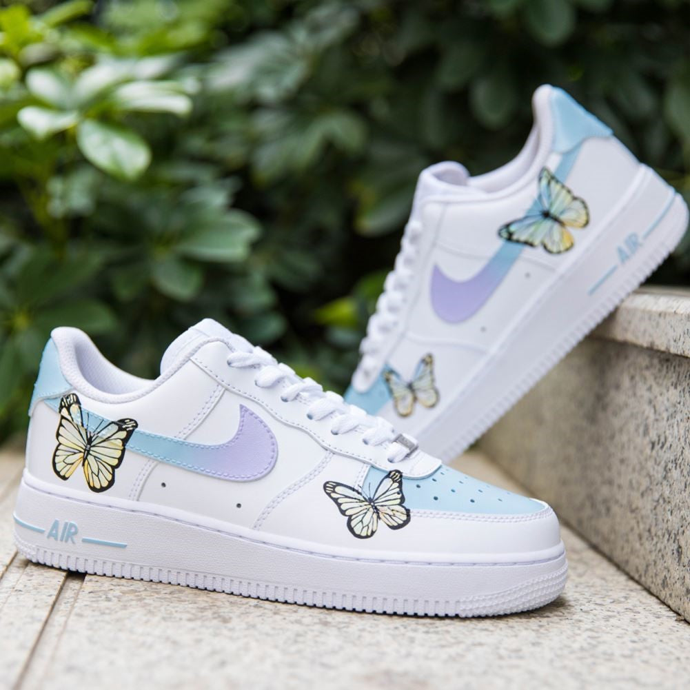 Blue Purple Butterfly Custom Air Force 1