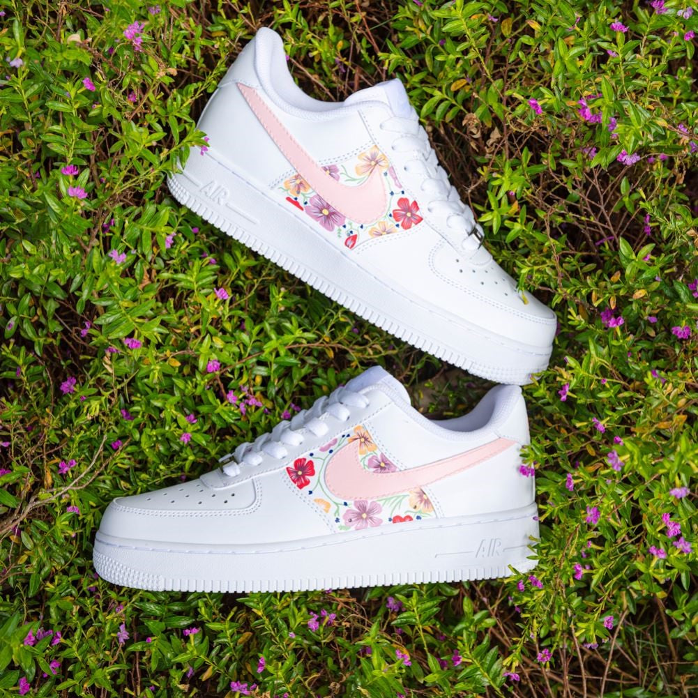 Flowers Pink Custom Air Force 1