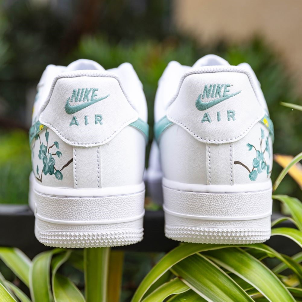 Yellow Green Flower Custom Air Force 1