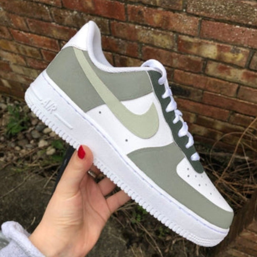 Grey Green Custom Air Force 1