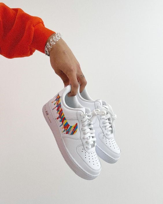 Rainbow Drip Custom Air Force 1