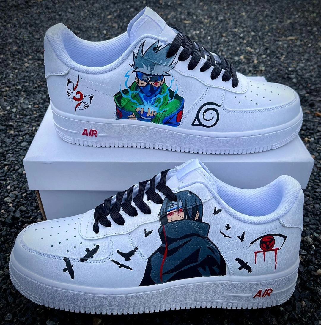 Cartoon Role Gray Green Custom Air Force 1