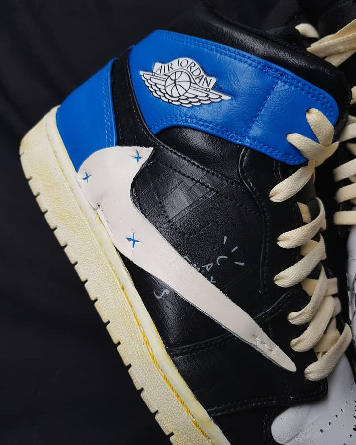 Cartoon Role Black Dark Brown Custom Air Jordan 1