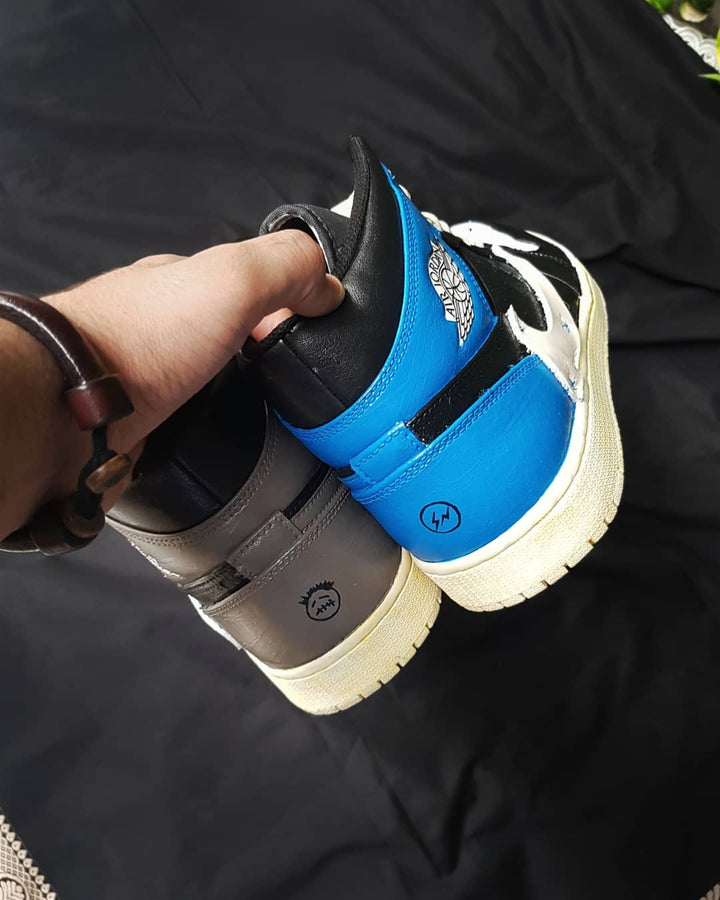 Cartoon Role Black Dark Brown Custom Air Jordan 1