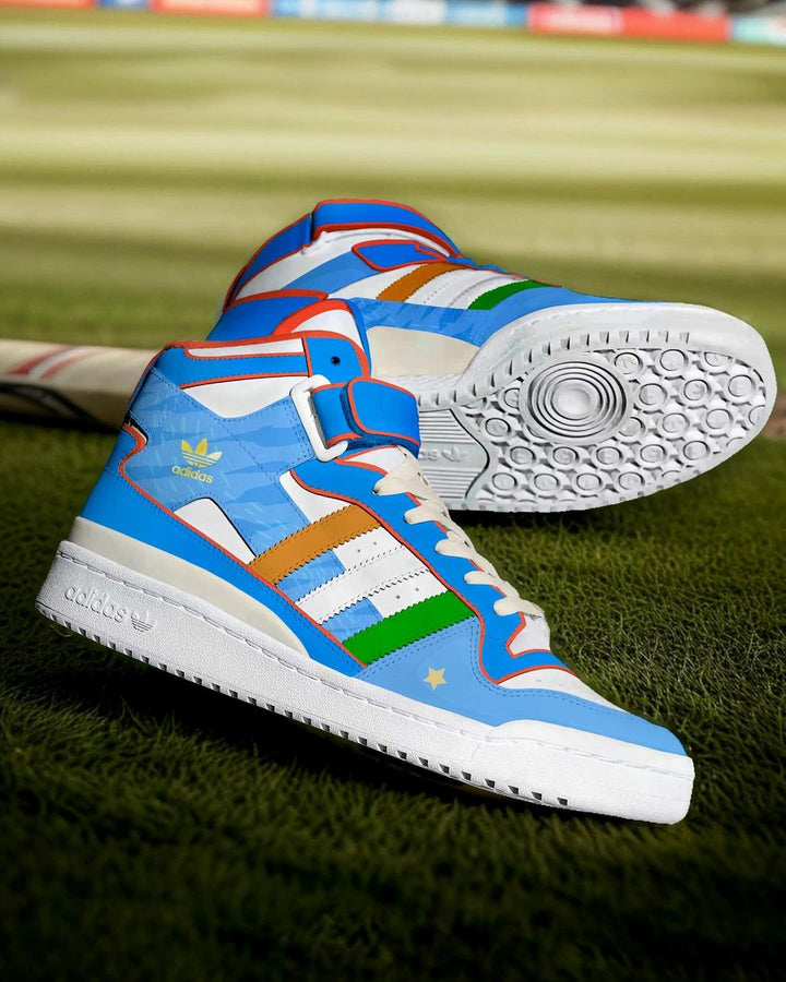 Blue White Green Custom Adidas