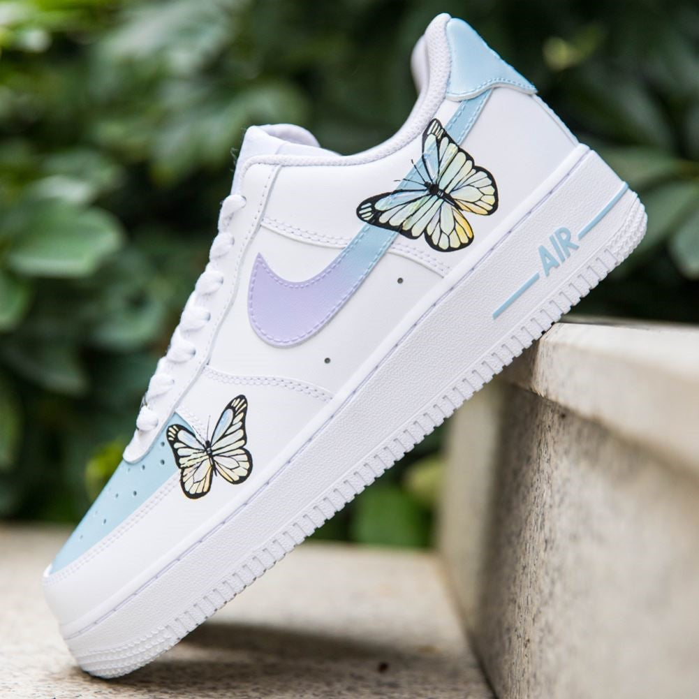 Blue Purple Butterfly Custom Air Force 1
