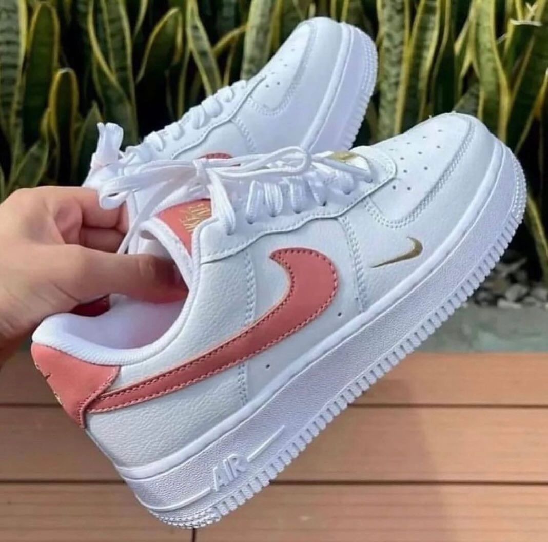 Pink Swoosh Custom Air Force 1