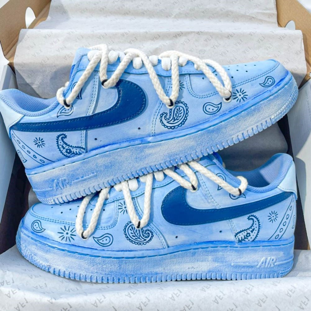 Blue Bandana Custom Air Force 1