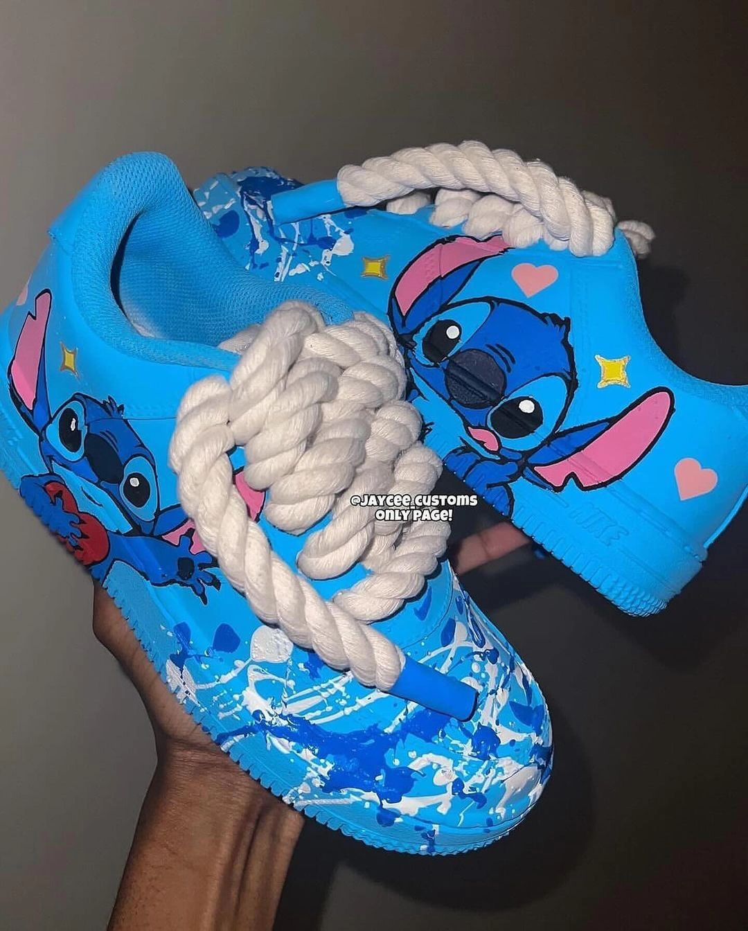 Cartoon Animal Blue Custom Air Force 1