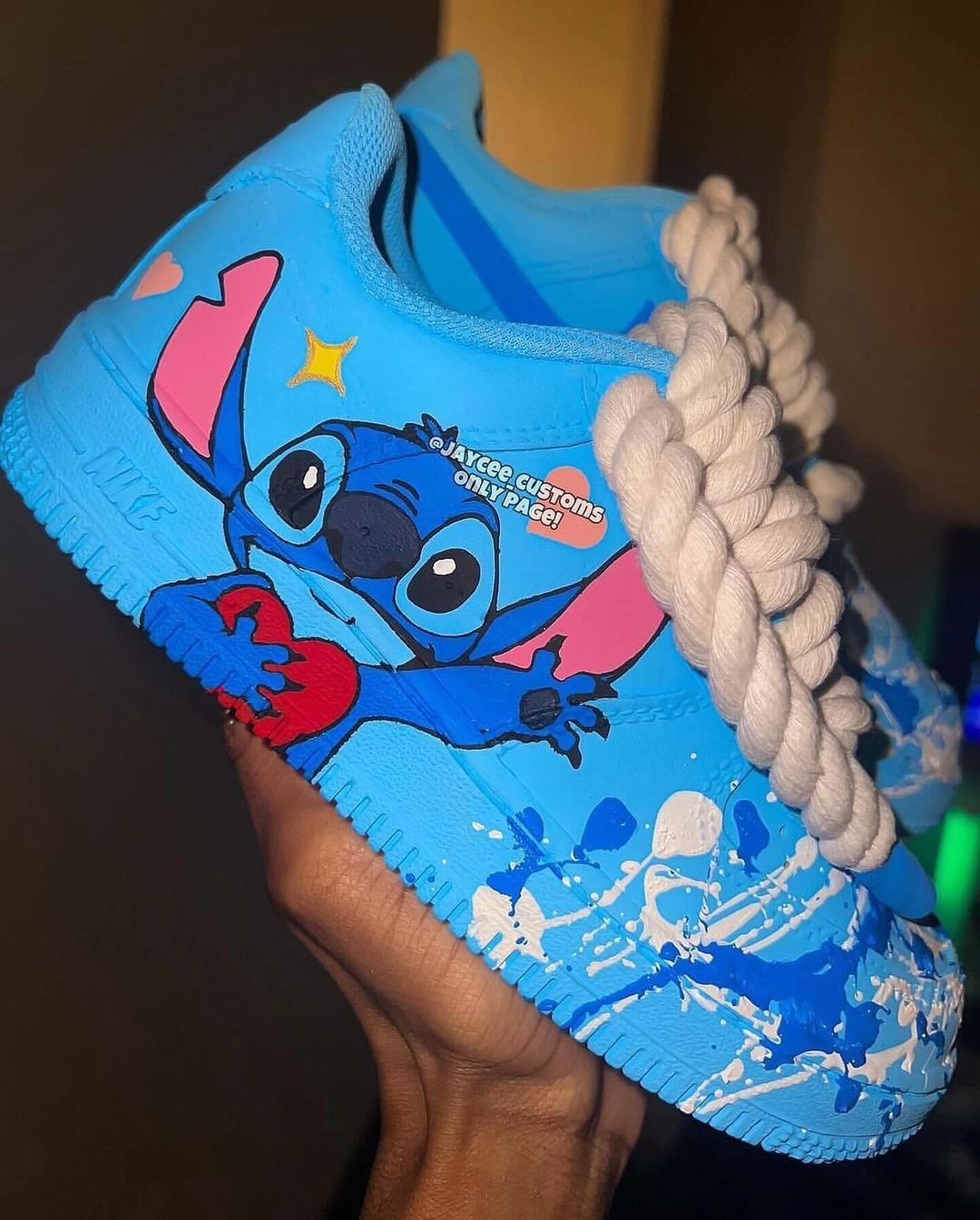 Cartoon Animal Blue Custom Air Force 1