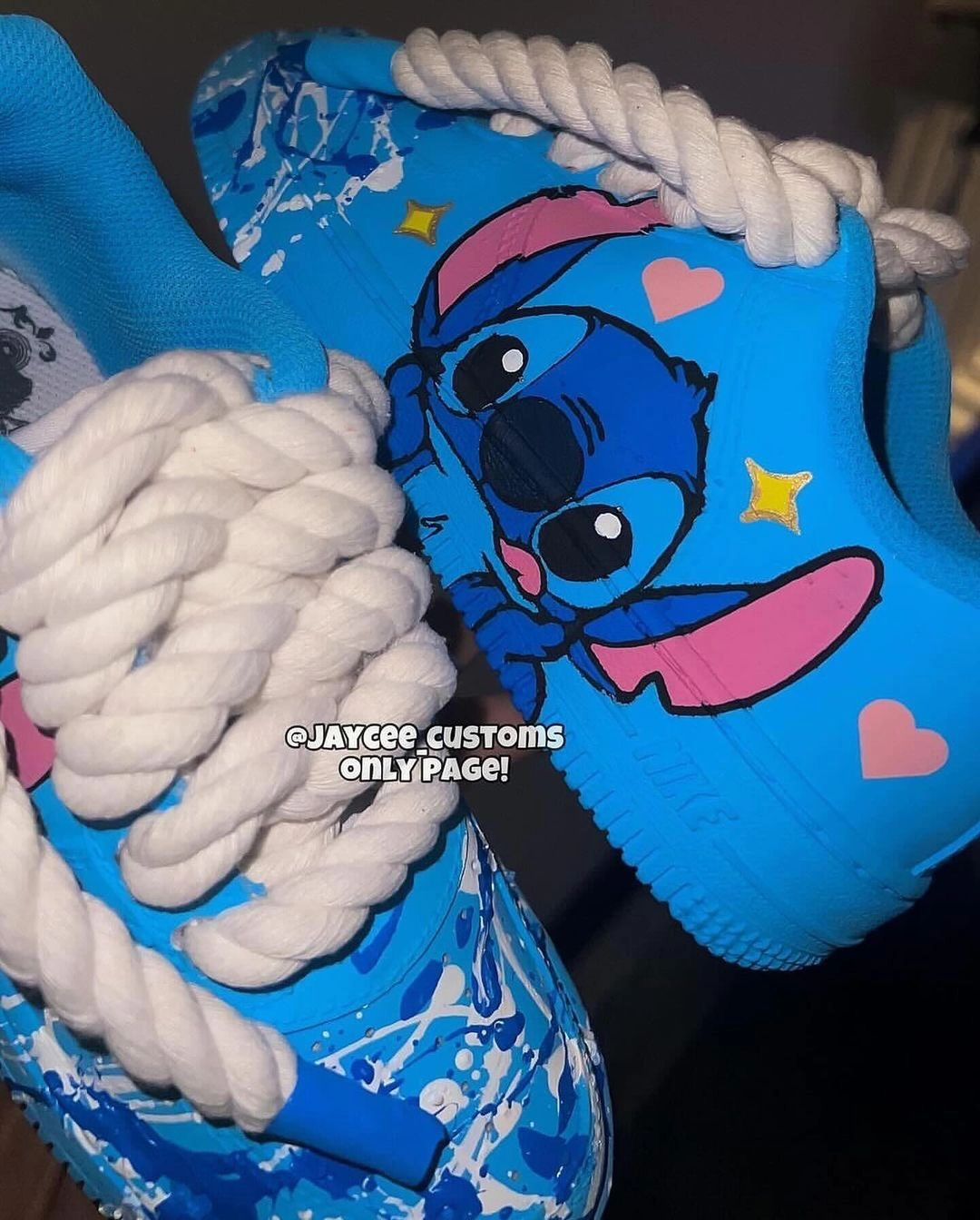 Cartoon Animal Blue Custom Air Force 1