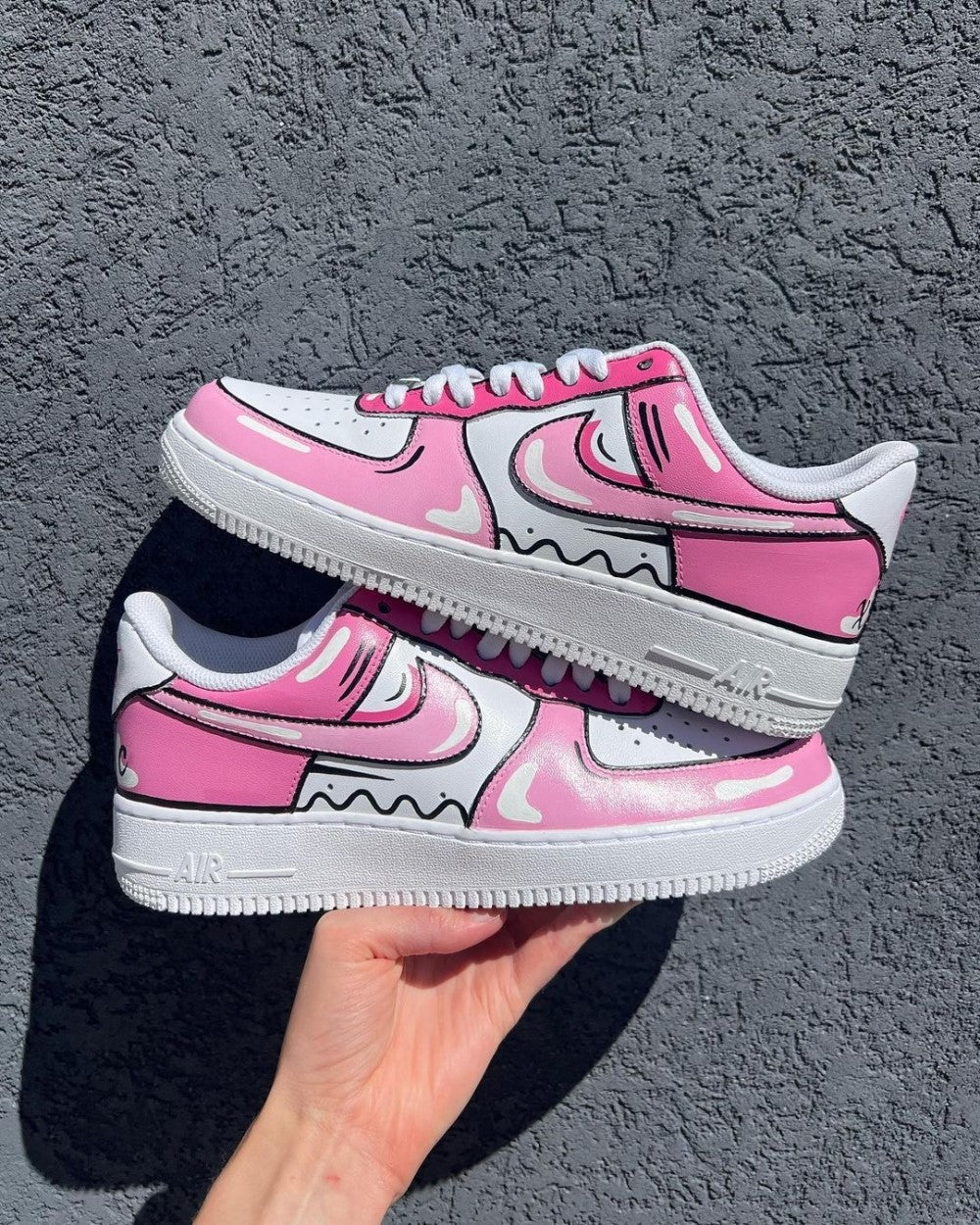 Pink Cartoon Custom Air Force 1