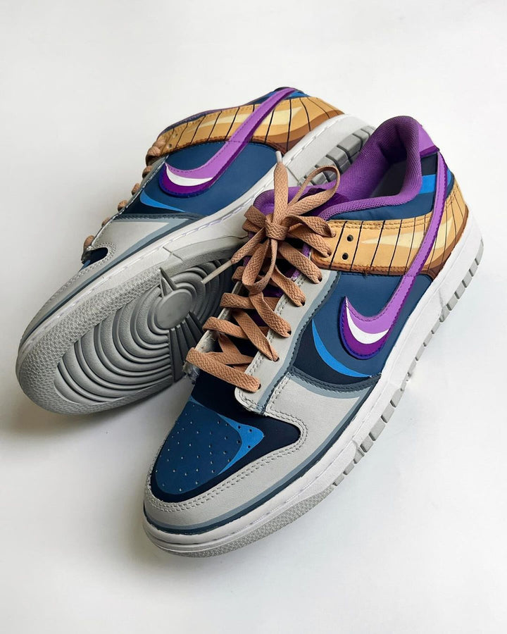 Purple Light Blue Yellow Black Custom Air Force 1