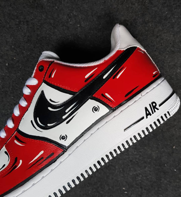 Red Black Custom Air Force 1