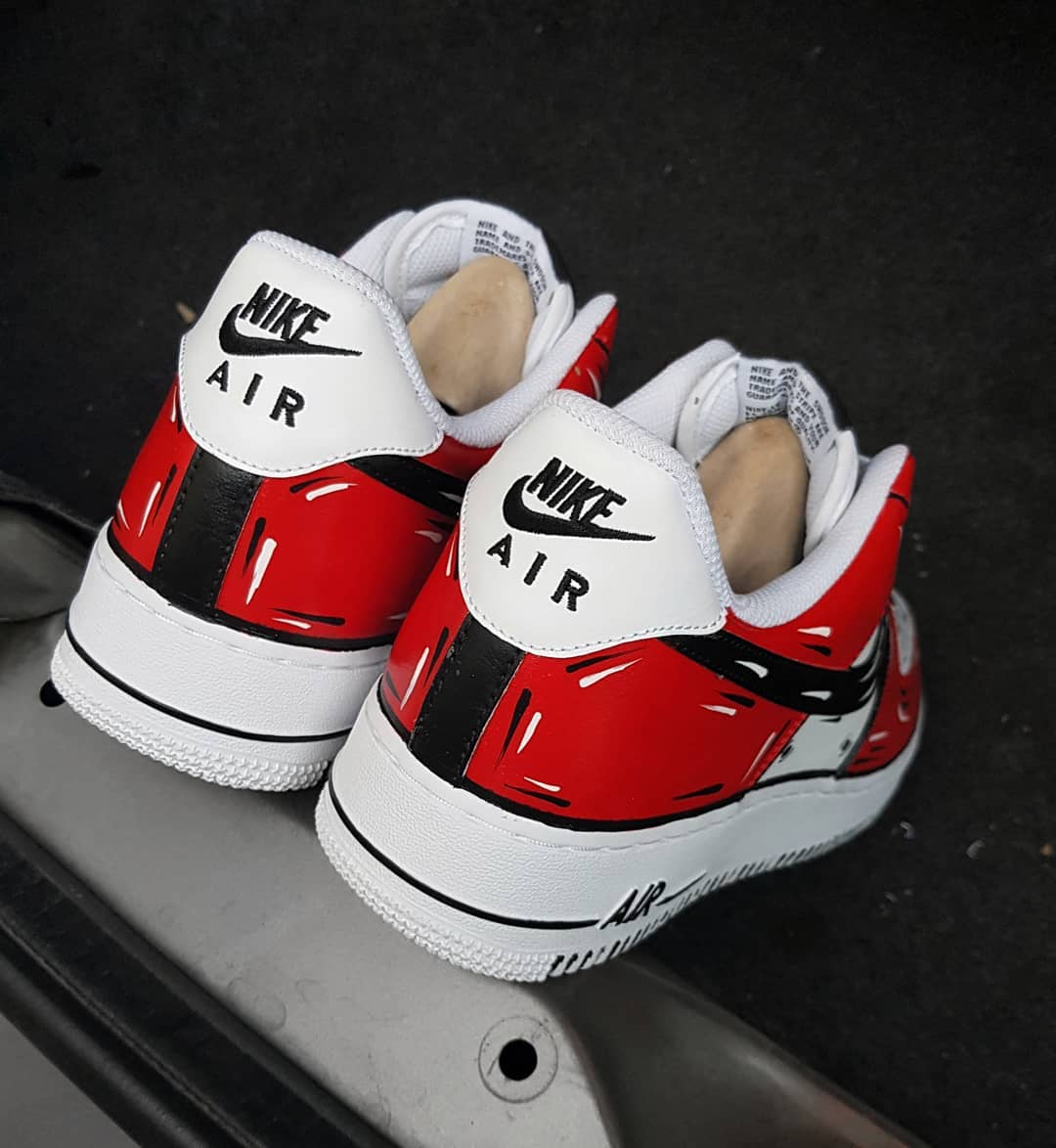 Red Black Custom Air Force 1