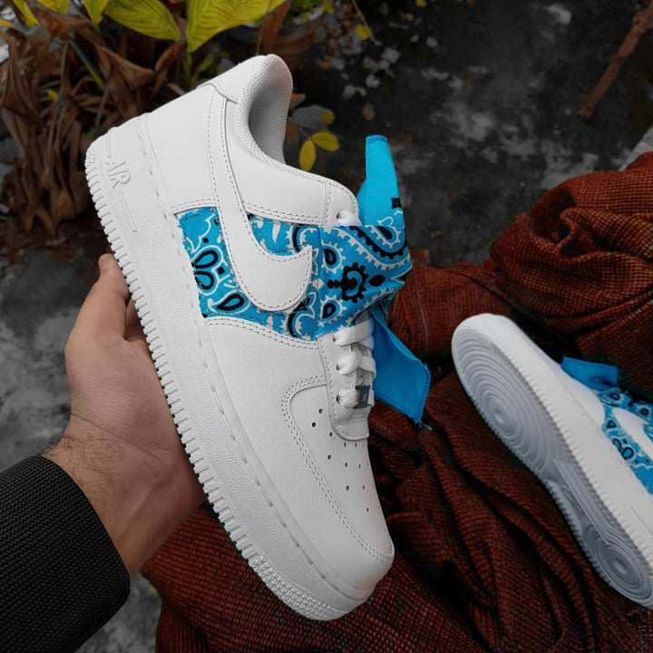 Extra Lace Blue Custom Air Force 1