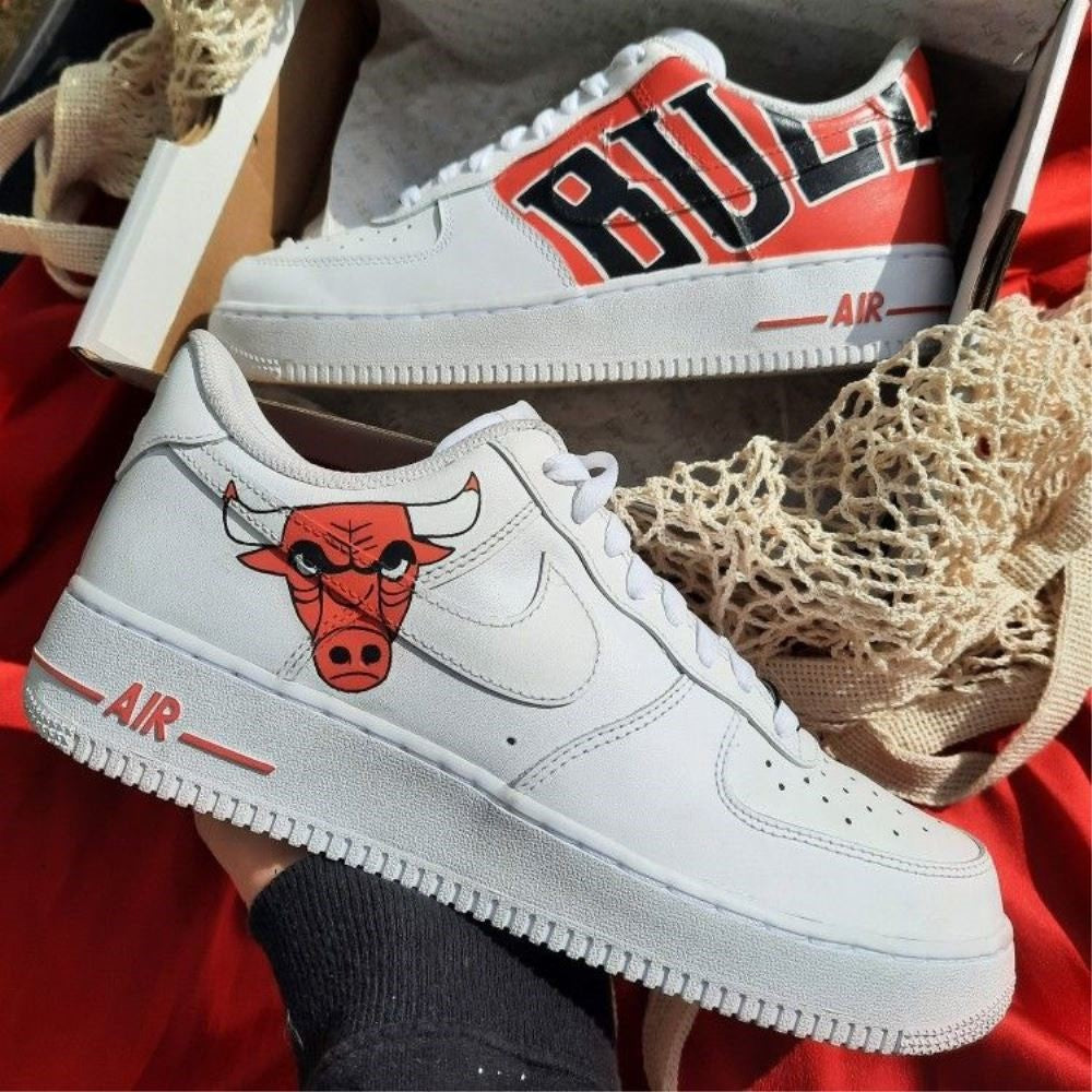 Chicago bulls nike air force 1 hotsell