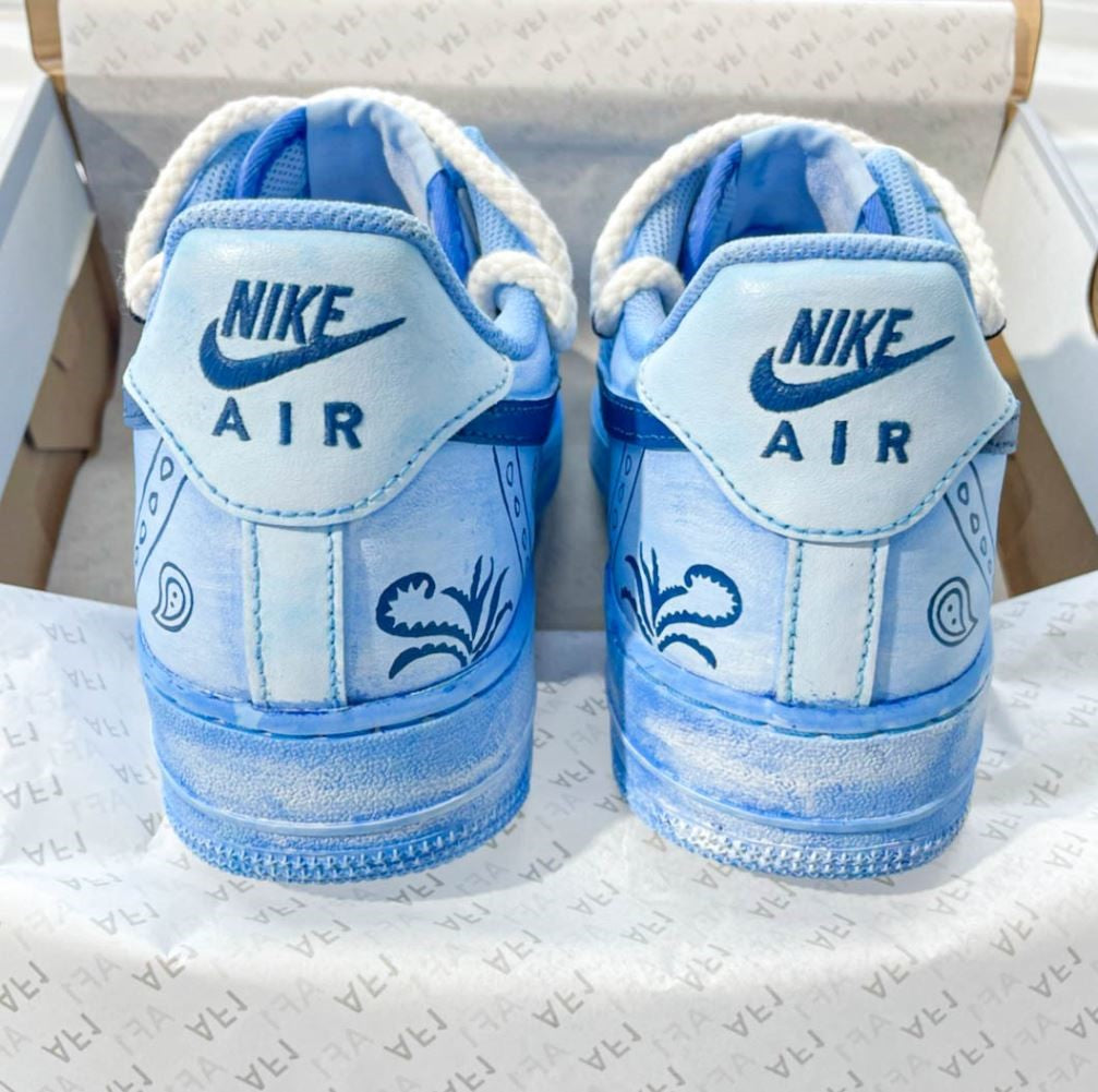 Blue Bandana Custom Air Force 1