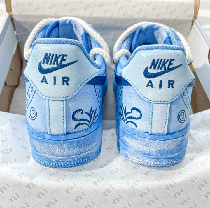 Blue Bandana Custom Air Force 1